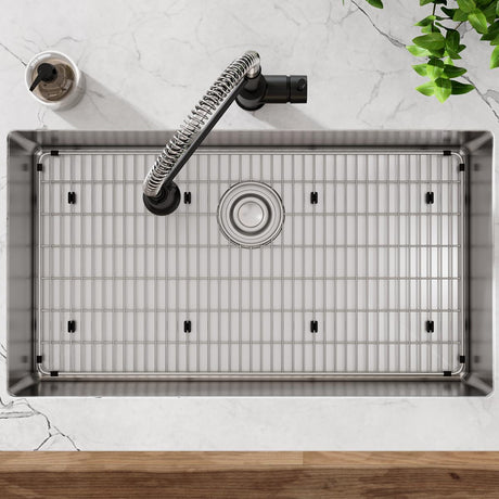 18 Gauge Stainless Steel 33 x 22 x 9 Single Bowl Dual Mount Kitchen Sink Kit