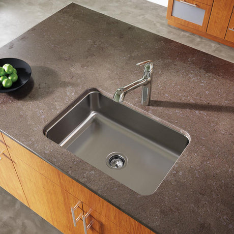 Dayton Stainless Steel 26-1/2" x 18-1/2" x 8", Single Bowl Undermount Sink