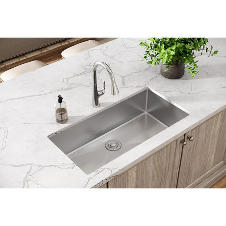 18 Gauge Stainless Steel 36.5 x 18.5 x 9 Single Bowl Undermount Kitchen Sink
