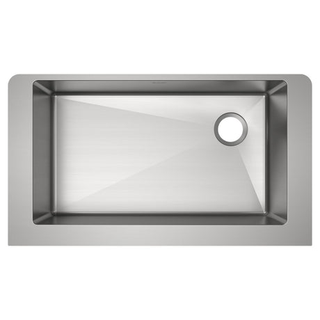 18 Gauge Stainless Steel 35.875 x 20.25 x 9 Single Bowl Farmhouse Undermount Kitchen Sink