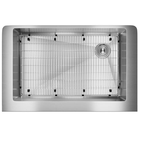18 Gauge Stainless Steel 31.5 x 18.5 x 9 Single Bowl Apron Front Undermount  Kit