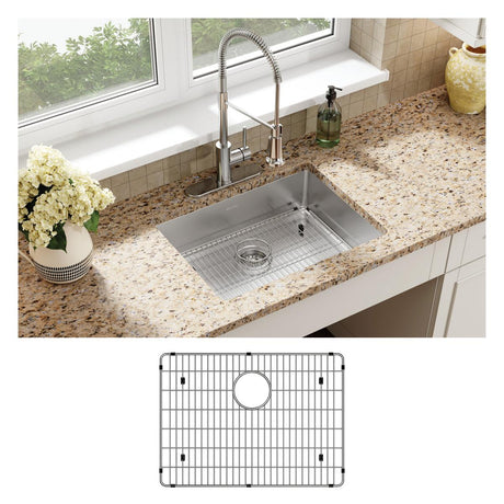 18 Gauge Stainless Steel 25 x 22 x 6 Single Bowl Dual Mount Kitchen Sink Kit