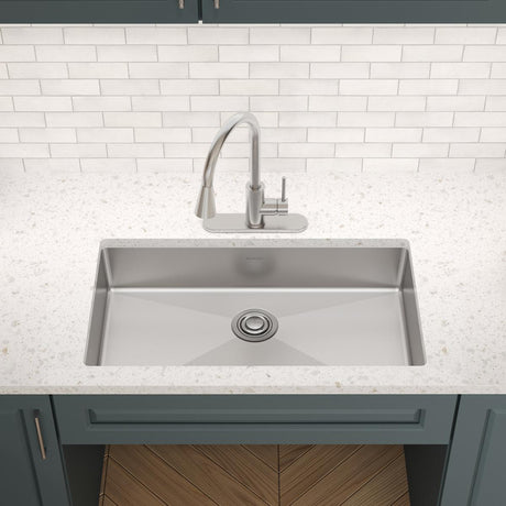 SS 33x22x6 Single Dual Mt Sink