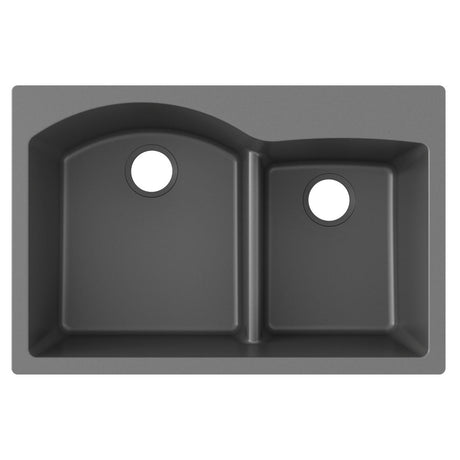 Quartz 33x22x10 Dbl Drop-in Sink