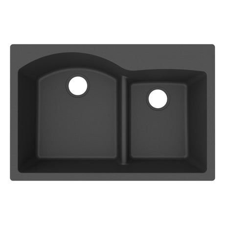 Quartz 33x22x10 Dbl Drop-in Sink