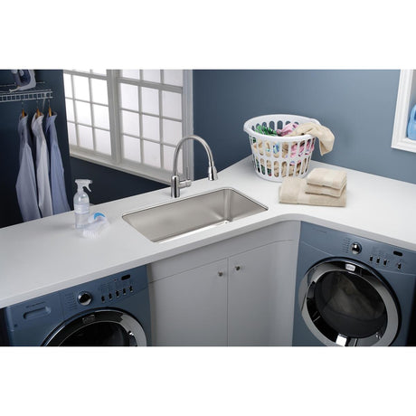 Elkay Lustertone Classic Stainless Steel 21-1/2" x 18-1/2" x 12", Single Bowl Undermount Sink