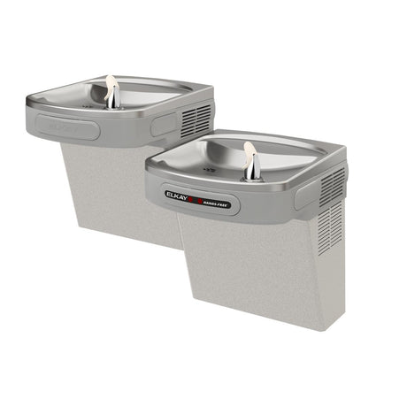 Elkay Versatile Cooler Wall Mount Bi-Level ADA Hands-Free, Non-Filtered Refrigerated Light Gray Granite
