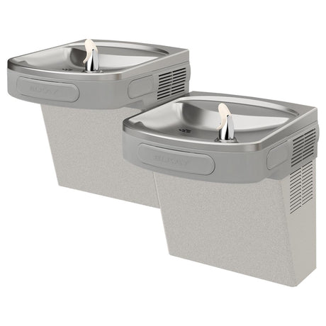 Elkay Versatile Cooler Wall Mount Bi-Level ADA Non-Filtered Refrigerated, Light Gray Granite