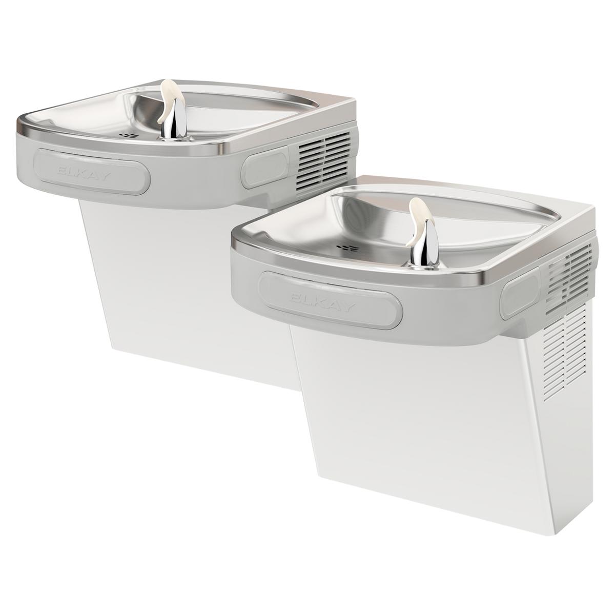 Elkay Versatile Cooler Wall Mount Bi-Level ADA Non-Filtered Refrigerated, Stainless