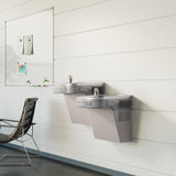 Elkay Versatile Cooler Wall Mount Bi-Level ADA Non-Filtered, Non-Refrigerated Light Gray Granite