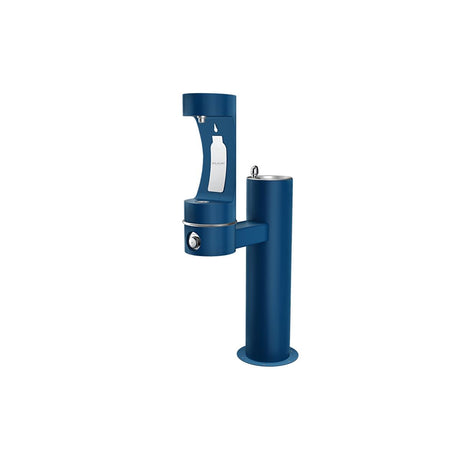 Elkay Outdoor ezH2O Lower Bottle Filling Station Bi-Level Pedestal, Non-Filtered Non-Refrigerated Freeze Resistant Blue