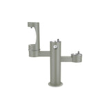 Elkay Outdoor ezH2O Middle Bottle Filling Station Tri-Level Pedestal, Non-Filtered Non-Refrigerated Gray