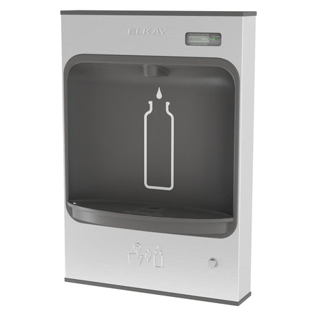 Elkay ezH2O Mechanical Bottle Filling Station Surface Mount, Battery Powered Filtered Non-Refrigerated Stainless