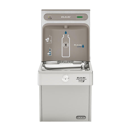 Elkay ezH2O Bottle Filling Station, & Single High Efficiency Vandal-Resistant Cooler, Filtered Refrigerated Stainless