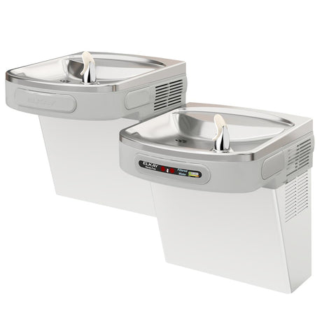Elkay Versatile Cooler Wall Mount Bi-Level ADA Hands-Free, Filtered Refrigerated Stainless