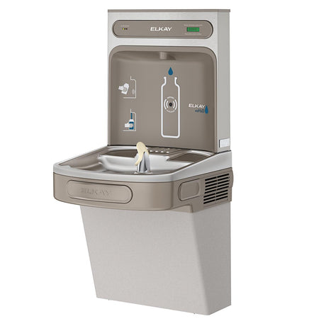 Elkay ezH2O Bottle Filling Station with Single ADA Cooler, Filtered Non-Refrigerated Light Gray