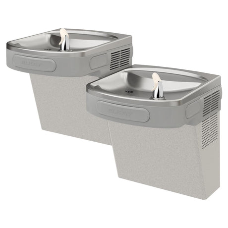 Elkay Versatile Cooler Wall Mount Bi-Level ADA Filtered Refrigerated, Light Gray Granite