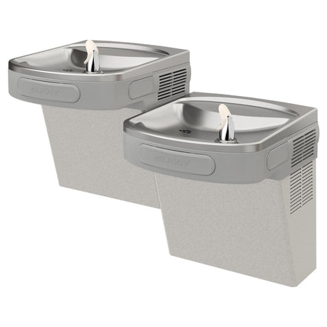 Elkay Versatile Cooler Wall Mount Bi-Level ADA Filtered, Non-Refrigerated Light Gray Granite