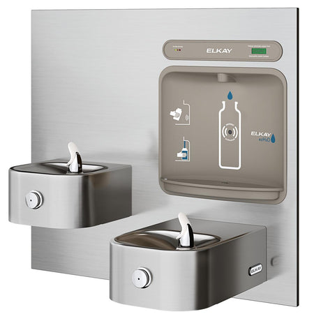 Elkay ezH2O Bottle Filling Station with Integral Soft Sides Fountain, Filtered Non-Refrigerated Stainless