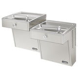Elkay Cooler Wall Mount Bi-Level ADA Frost Resistant, Vandal-Resistant Non-Filtered Refrigerated Stainless