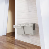 Elkay Cooler Wall Mount Bi-Level Reverse ADA Vandal-Resistant, Non-Filtered Refrigerated Stainless