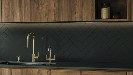 8.75-in Single Handle Cold Water Filtration Faucet in Gold