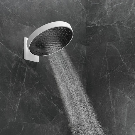 Rainfinity Showerhead 250 3-Jet, 1.75 GPM with RainSelect Thermostatic Trim for 4 Functions in Matte White