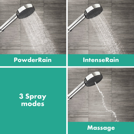 Pulsify S Handshower 105 3-Jet, 1.75 GPM in Matte Black