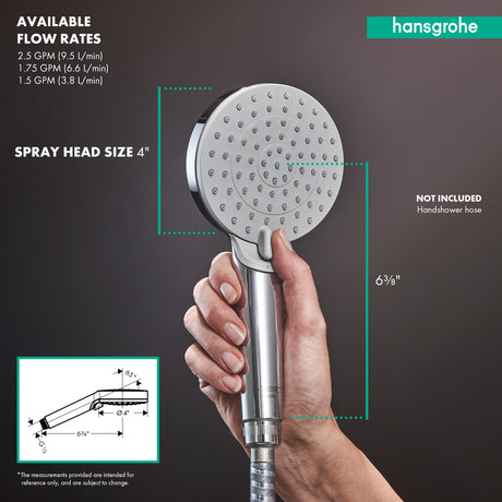 Vernis Blend Handshower 100 Vario-Jet, 1.75 GPM in Matte Black
