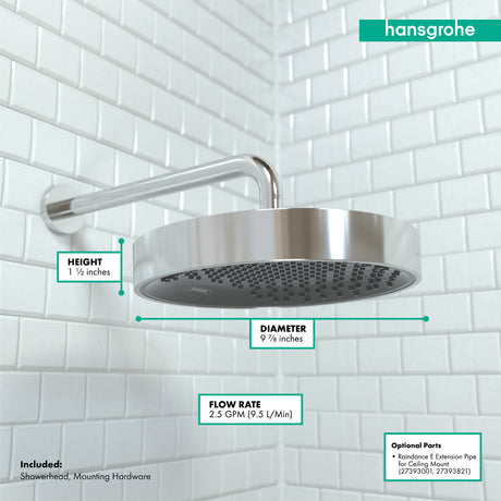 Rainfinity Showerhead 250 1-Jet, 2.5 GPM in Chrome