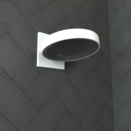 Rainfinity Showerhead 250 3-Jet with Wall Connector Trim, 1.75 GPM in Matte White