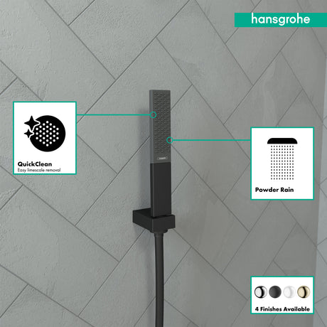 Rainfinity Baton Handshower 100 1-Jet, 2.5 GPM in Matte Black