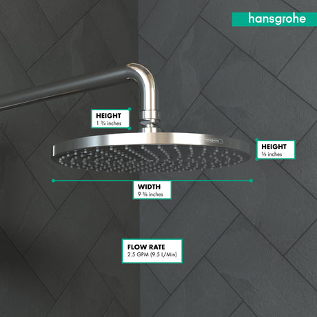 Raindance S Showerhead 240 1-Jet, 2.5 GPM in Chrome