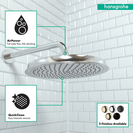 Raindance Classic Showerhead 240 1-Jet, 2.5 GPM in Chrome