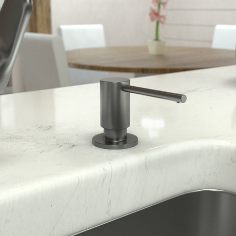 Focus Soap Dispenser in Brushed Black