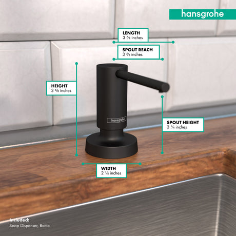 Talis Soap Dispenser in Matte Black