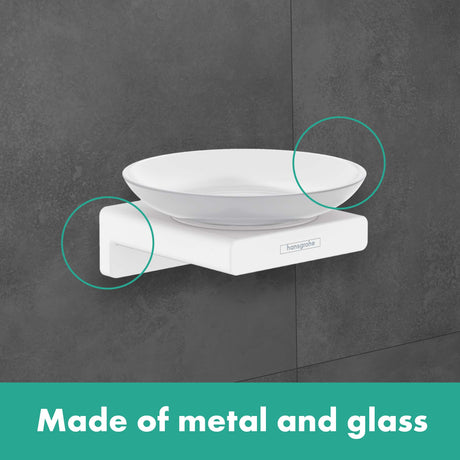 AddStoris Soap dish in Brushed Black