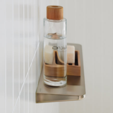 AXOR Universal Circular Shelf, 16" in Brushed Nickel