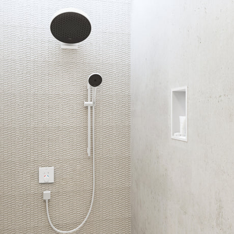 XtraStoris Original Wall Niche with Integrated Frame 12"x 6"x 4"  in Matte White