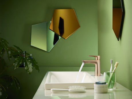 Talis E Single-Hole Faucet 110 with Pop-Up Drain, 1.2 GPM in Brushed Bronze