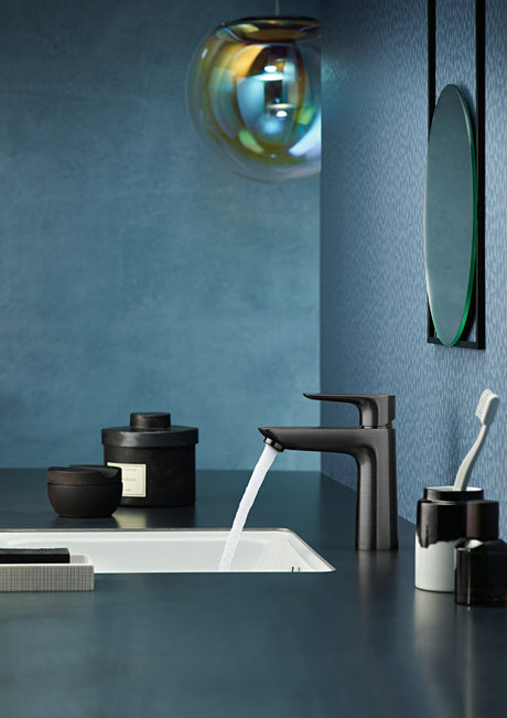 Talis E Single-Hole Faucet 110 with Pop-Up Drain, 1.2 GPM in Brushed Black Chrome