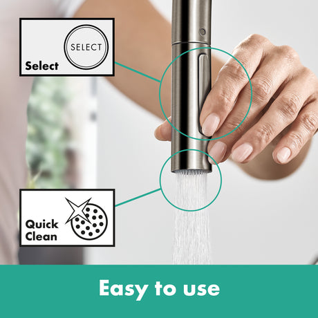 Talis N HighArc Kitchen Faucet, O-Style 2-Spray Pull-Down, 1.75 GPM in Polished Nickel