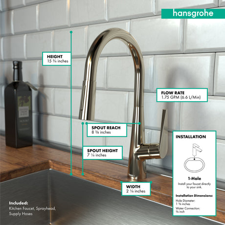 Talis S HighArc Kitchen Faucet 2Spra