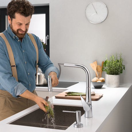 Talis Select S HighArc Kitchen Faucet, 2-Spray Pull-Out, 1.75 GPM in Chrome