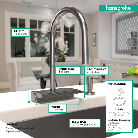 Aquno Select HighArc Kitchen Faucet 3