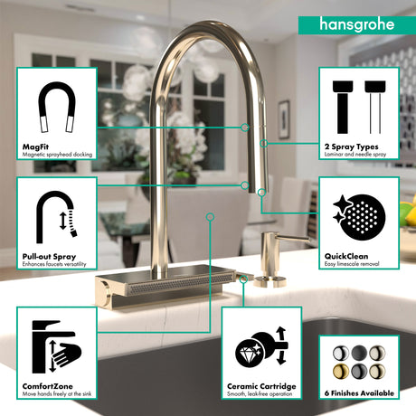Aquno Select HighArc Kitchen Faucet 3