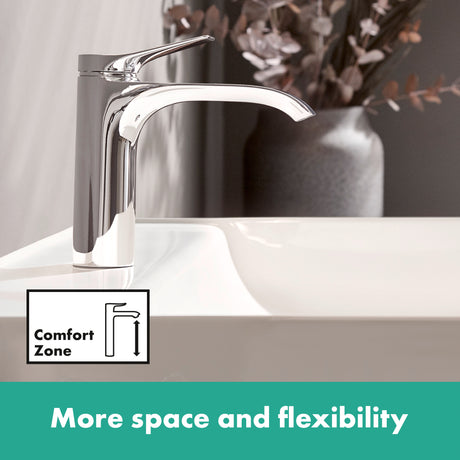 Vivenis Single-hole Faucet 80 with Pop--Up Drain, 1.2 GPM in Chrome