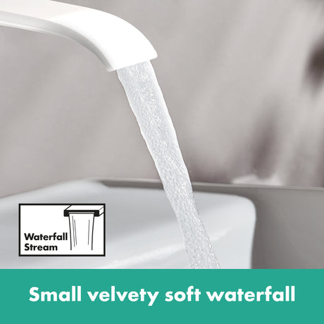 Vivenis Single-hole Faucet 80 with Pop--Up Drain, 1.2 GPM in Matte White