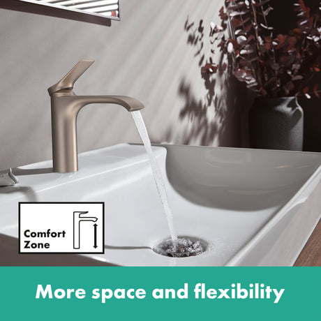 Vivenis Single-hole Faucet 80 with Pop--Up Drain, 1.2 GPM in Brushed Nickel