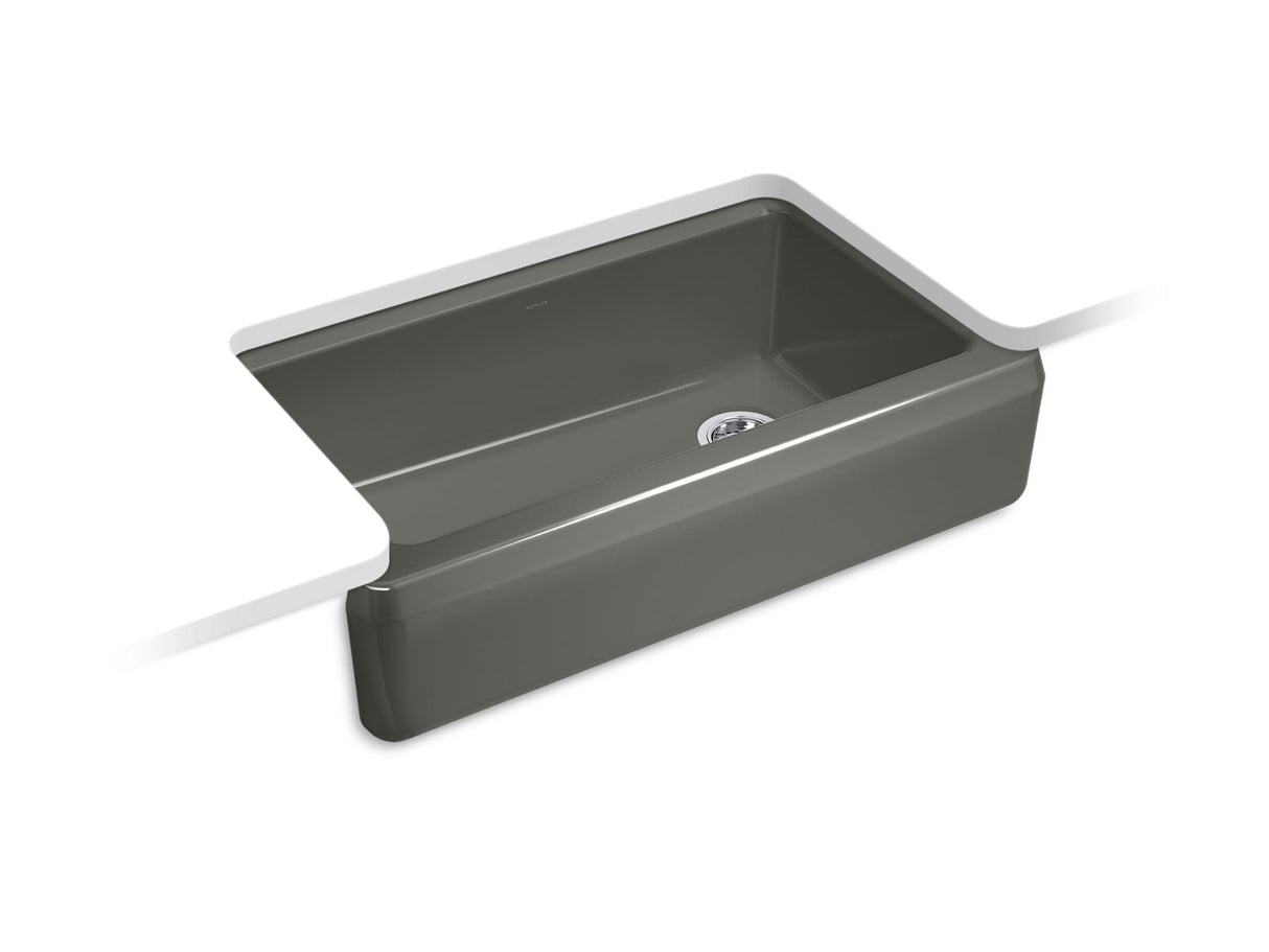 35-3/4" undermount single-bowl farmhouse workstation kitchen sink